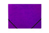 Pack of 12 A4 Purple Card 3 Flap Folders With Elastic Closure
