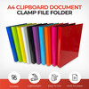 Pack of 10 Black A4 Clipboard Document Clamp File Folders
