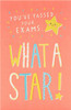 What A Star! Exams Pass Congratulations Card