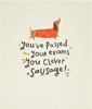 Clever Sausage Exams Passed Congratulations Card