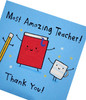 Most Amazing Teacher From Benny Range Thank You Teacher Card