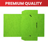 Pack of 12 A4 Assorted Colour Card 3 Flap Folders with Elastic Closure