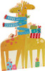 Two Giraffes with Scarf Design Nana and Grandad Christmas Card