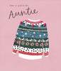 For A Special Auntie Jumper Design Special Christmas Card