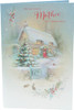 Cottage Scene Mother Christmas Card