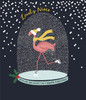 Flamingo Design Lovely Niece Special Christmas Card