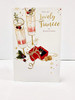 Champagne Glasses Fiancée Christmas Card