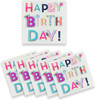 Multipack of 6 Cards Birthday Card Bundle Bold Font Lettering