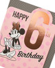 Disney Minnie Mouse Age 6 Birthday Card