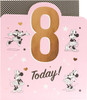 Disney Minnie Mouse Age 8 Birthday Card