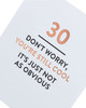 Funny 30th Birthday Blank Card