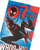 Marvel Spider Man 7th Birthday Card with Badge