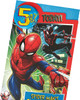 Marvel Spider Man 5th Birthday Card with Badge
