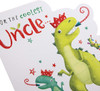 Cute Dinosaur Design Uncle Christmas Card