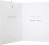 Contemporary Design with Hanging Attachment and Hidden Message Mum and Dad Christmas Card