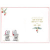 Bear with Tinsel Verse Girlfriend Christmas Card