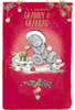 Bear with Reindeer Granny & Grandad Christmas Card