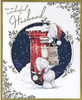 Bear Posting Letters Wonderful Husband Boxed Christmas Card