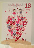 For My Boyfriend 18 Today' Lovely Cute Greeting Card