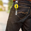 Yellow Solid Key Reel with Keyring & ID Card Badge Holder