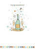 Champagne Design Congratulations Card