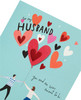 To My Husband Heart Design Valentine's Day Card