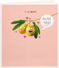 Humorous Design with Olive Pun Wife Valentine's Day Card