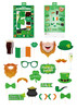 Pack of 20 St. Patrick's Day Assorted Designs Photo Booth Props with Sticks