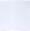 Pure White with 2D Flowers Sympathy Bereavement Card