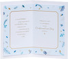 Blue Leaf Design Confirmation Card for Grandson