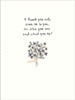 Bouquet of Wild Flowers Design Thank You Card	