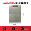 Pack of 12 A4 Aluminum Foldable Clipboards by Janrax