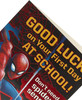 Spiderman Good Luck at First Day School Card