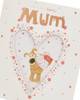 Boofle Sweet Design With Patterned Heart Mum Birthday Card
