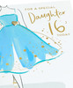 Beautiful Dress Design Daughter 16th Birthday Card