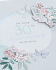 Delicate Floral Design 30th Anniversary Card