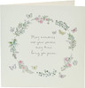 Sympathy Card with Sentimental Verse and Lovely Floral Butterfly Design