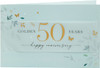 Leaves Design 50th Anniversary Card