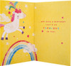 Cute Magical Unicorn Design Niece Birthday Card