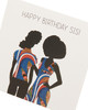 Kindred X Afrotouch Blank Happy Birthday Sis Card