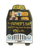 Uber Dad Father's Day Card fun taxi-shaped