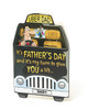 Uber Dad Father's Day Card fun taxi-shaped