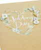 White Flower Design Wedding Congratulations Card