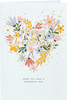 Floral Heart Design Anniversary Card