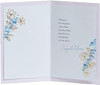 Gold Floral Design Wedding Congratulations Card