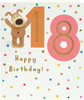 Boofle Cute Design 18th Birthday Card 