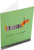 Contemporary Sausage Dog Design Any Occasion Blank Card 