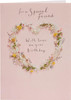 Floral Heart Design Friend Birthday Card