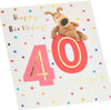 Boofle Cute Design 40th Birthday Card Boofle Cute Design 40th Birthday Card