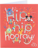 Disney 100  Hip Hip Hooray! Stamp Design Blank Greetings Card